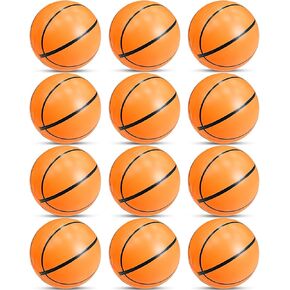 Turnmeon 12 Pack Basketball Beach Balls for Kids ، 12 inctable Baskrtball Beach Balls ، Fun Playground Sensory Bouncy ، Beach Balls for Boach Kid Adul