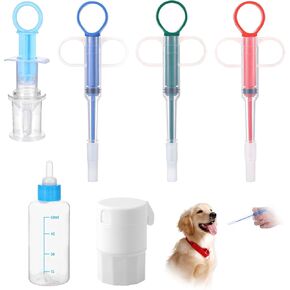 6 PCS PET PAL SHOARER ، محقنة تغذية سائلة الحيوانات الأليفة ، حبوب منع الحمل للقطط ، مطلق النار للكلاب القطط ، حقنة للقطط ، مدفع حبوب منع الحمل للكلاب ، وحدة تغذية الطب القابلة لإعادة الاستخدام للحيوانات الصغيرة