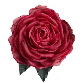 بروش الحرير يدويًا 3،5 '. أورجانزا زهرة corsage. دبوس الزهور. بروش الحرير المتفوق الأزهار ، والذكرى الحريرية ، هدية 12th لها (قبالة أبيض)