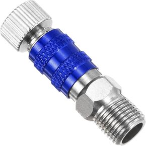 PATIKIL 1/8 Air Brush Connector Adapters, 2pcs Air Brush Quick Connect Air Brush Quick Release Disconnect for Air Brush Hose, Silver