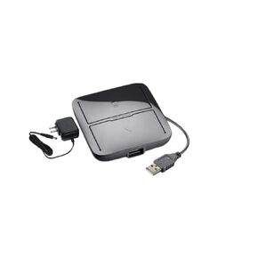 Generic MDA220 USB سماعات الرأس لجهاز الكمبيوتر والهاتف المكتبي مع محول الطاقة (متجدد) ، صغير ، أسود