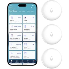 Aqara Water Leak Sensor, Requires AQARA HUB, Not Support Third Party Hubs, Wireless Water Leak Detector for Alarm System and Smart Home Automation, for Kitchen Bathroom Basement, Works with IFTTT in Kuwait