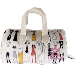 Pawsh Pres Monday تخيل بيكاسو القيام بالأزياء للفاوس! تقديم مجموعة Pawsh Pooch Parade-ألعاب أفخم على غرار Handbag مع رسومات أنيقة للكلاب ، ومزج الفن والأناقة المرحة للحيوانات الأليفة!