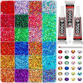 16000Pcs Flatback Pearls for Crafting, White Flat Back Assorted Sizes 2/3/4/5/6/8/10mm Half Pearl Beads Bedazzling for Crafts Clothing Tumbler Shoes Wedding Gown Nails with B7000 Jewelry Making Glue