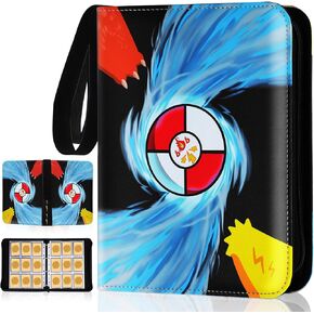 Card Binder for Cards و Trading Card Binder Holder يناسب 900 بطاقة مع 50 من الأكمام القابلة للإزالة و 9 جيب Card Collection Binder Book Storage for Boys Girls Toys Gift