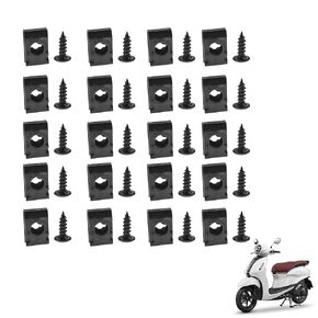 Lot Screw Clips for GY6 Scooter 50-150CC M4X15mm 11x17mm Nut metal 20pcs