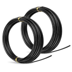 32.8 Feet Black Aluminum Craft Wire 3 mm Thickness Bendable Metal Craft Wire for DIY Crafts Making