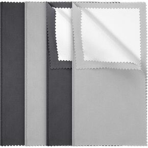 4pcs تنظيف المجوهرات قطعة قماش فضية تلطيخ قطعة قماش مجوهرات تنظيف قطعة قماش 7.7 '× 3.9'