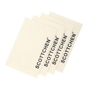 Scottchen 4PCS من الصوف من أجل التلميع والتلميع ولفائف ، 6 "× 4" × 1.55 ملم ، مثالية للمجوهرات والمجوهرات والزجاج والمعادن.