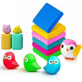 Kneaded Erasers for Artists Painting, Drawing & Art Supplies – Gum Kneadable Erasers for Pencils Bulk Kids Prizes, Party Favors, School Supplies, 6 PCS