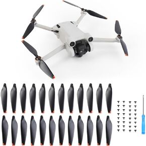 16pcs Propellers Rades Repellens for DJI Mini 3/ Mini 3 Pro و Jisoncase Low Noise و Sperps Props Agres المتوافقة مع DJI Mini 4 Pro Associory