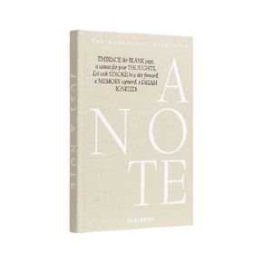 PrintWorks Notebook ، مجرد ملاحظة ، Beige - دفتر مجلة مبطن مصمم كقماش لأفكارك وذكرياتك ، مثالية للكتابة اليومية ، اليومية ، والتفكير الشخصي.