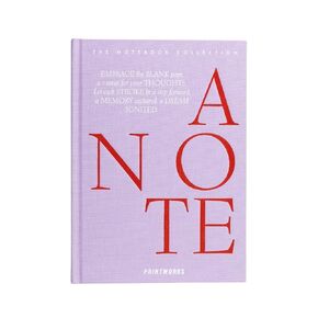 PrintWorks Notebook ، مجرد ملاحظة - Violet - دفتر مجلة مبطن مصمم كقماش لأفكارك وذكرياتك ، مثالية للكتابة اليومية ، اليومية ، والتفكير الشخصي.