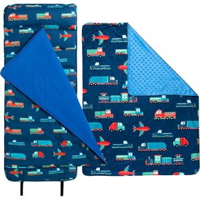 Wildkin Plush Blanket Bundle with Original Nap Mat (Transportation)