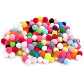 Pom Poms for Crafts Pompoms for Crafts 0.4 Inch Soft and Fluffy Craft Pom Pom Balls Craft Pom Poms Pompom Small Pom Poms Craft Pompoms for Arts & Crafts DIY Projects 400 Pcs Multicolor
