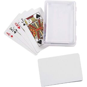 Do It Yourself Blank Playing Cards W/Plastic Box - Crafts for Kids and Fun Home Activities