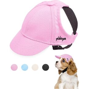 Dog Hat for Small Dogs and Medium Dogs Girl Boy Hats for Dogs Adjustable Dog Bucket Hat Puppy Sun Hat Spring Summer Pet Baseball Cap Doggy Visor (Black, Small(3-15lbs))