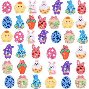 Ccinee 50pcs Easter LED Light Up Ring Bulk Toys Toys Animal Finger Toys Feasster Party Fords for البالغين جوائز الفصول الدراسية للبالغين ، هدايا أعياد الميلاد ، حشو pinata ，