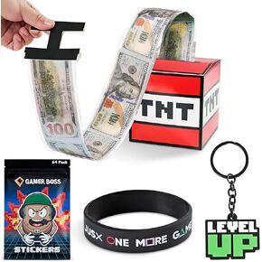 Gamer Boss - PAUN CASH MOINE HIP FOX ، MAMINGER Serped ، 5x5x5 Inch Loot Crate for Birthday Party Party ، ومكافآت (TNT)