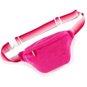 Shiraleah-Chicago Shiraleah Sol Terrycloth Belt Bag, Fuchsia