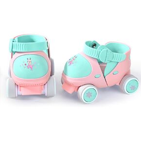 Kids Children's Boys Girls Adjustable Quad Roller Skates Shoes with Safe Lock Mode for Beginners Toddlers Baby in Kuwait