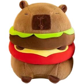 Capybara Plush Toy Costume Cute Capybara Ultra-Soft محشو للأطفال ، وسادة المحبوب متعددة الاستخدامات وتخرج عيد ميلاد هدية عيد الفصح للبنين والبنات (سلحفاة) in Saudi Arabia