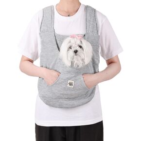 FLAdorepet Pet Carrier Backpack for Extra Small Dog Cat and Rabbit,Yorkie Teacup Chihuahua Front Dog Puppy Carrier Backpack for Traveling Hiking Camping,Hands Free Pet Sling, Anxiety Relief Grey