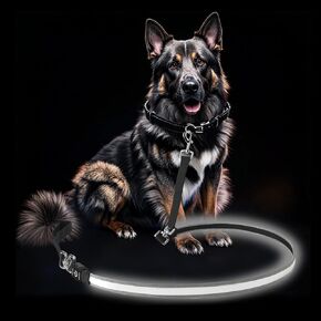 PETISAY LED DOG COD - قابلة للشحن ، مقاومة للماء وعاكس ، 6 أقدام خالية من التشابك للمشي الليلي (وردي)