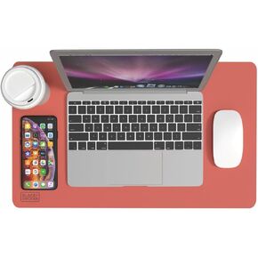 BLACK+DECKER Small Travel Desk Mat, Office Desk Pad, Computer Desk Mat, Laptop Mat for Desk, Desk Protector Mat, Compact for Carry-On Bags, Ideal for Travel & Work Settings (12"x 20")