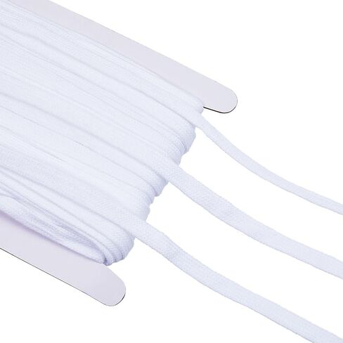 GORGECRAFT 30 Yards Flat Drawstring Cord Black Draw String Replacement Rope Soft Polyester Cords Roll Ribbon Knit for Sweatpants Garment Accessories Drawcord Replacements 0.39" in Saudi Arabia