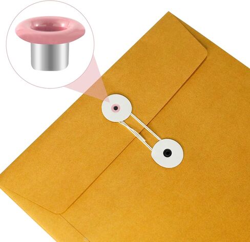 VARMDUKKE 60 Sets 3mm Metal Eyelets, 12 Colors Eyelets Grommets Kit, Round Small Eyelets with Washers, DIY Supplies Garment Accessory for Paper Crafts, Fabric Leather Belts in Saudi Arabia