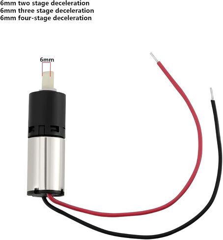 1Pc 6mm Micro-Metal Planetengetriebe Motor Stabiles for Soymilk Maker Robot Coffee Maker Electric Toothbrush 3V (Two Stage) in Saudi Arabia