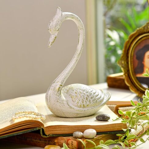 Sungmor Cast Iron Rocking Horse Statue, Home Office Desk Ornament, Vintage Collectible Figurine Decorative Paperweight, Rustic White Small Horse Nostalgia Christmas Decor in Saudi Arabia