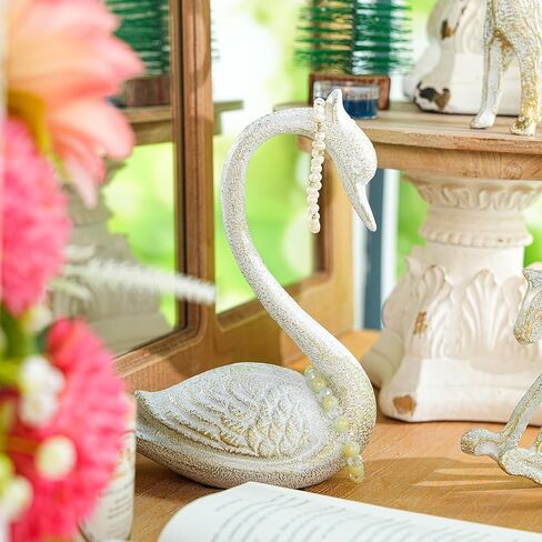 Sungmor Cast Iron Rocking Horse Statue, Home Office Desk Ornament, Vintage Collectible Figurine Decorative Paperweight, Rustic White Small Horse Nostalgia Christmas Decor in Saudi Arabia