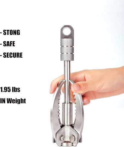 Grappling Hooks - Survival Claw Multifunctional Stainless Steel Large Hook with 20M(64ft) Static Rock Nylon Rope, Grappling Hook with Rope, Tree Climbing Gear Anchoring Fishing Rescue Vehicle Towing in Saudi Arabia