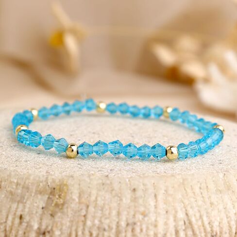 Beads Gemstone Beads للنساء ، Boho المصنوعة يدويًا من الذهب الكريستالي الصداقة القابلة للتكديس تمديد ملحقات الزي الهدية المجوهرات. in Kuwait