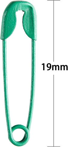 19mm Mini Safety Pins - Pack of 200pcs Small Colors Safety Pins- Versatile Clothing Tag Pins for Repair, Crafting & Fashion Accessories Making in a PP Box in Kuwait