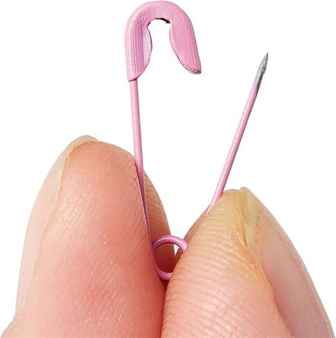 19mm Mini Safety Pins - Pack of 200pcs Small Colors Safety Pins- Versatile Clothing Tag Pins for Repair, Crafting & Fashion Accessories Making in a PP Box in Kuwait