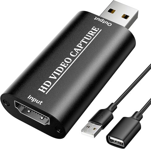 Capture Card, 1080p HDMI Capture Card Live Streaming Broadcasting, USB3.0 Cam Link Audio Video Capture Card Nintendo Switch/Xbox/PS4 /PS5/3ds in Saudi Arabia