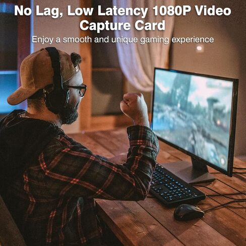Capture Card, 1080p HDMI Capture Card Live Streaming Broadcasting, USB3.0 Cam Link Audio Video Capture Card Nintendo Switch/Xbox/PS4 /PS5/3ds in Saudi Arabia