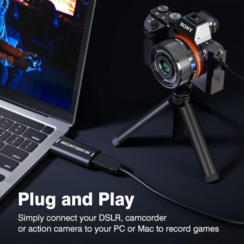 Capture Card, 1080p HDMI Capture Card Live Streaming Broadcasting, USB3.0 Cam Link Audio Video Capture Card Nintendo Switch/Xbox/PS4 /PS5/3ds in Saudi Arabia