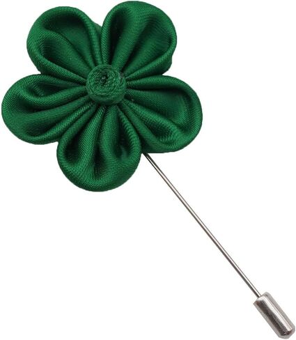 4.5cm Ribbon Fabric Flower buttoniere Suit PIN, Handmade brooch pin Men's Lapel Pin, Groom's Pin, Gift For Father's Day, Anniversary Gift Idea (Brown Mix Cream LIGHT STAR) in Saudi Arabia