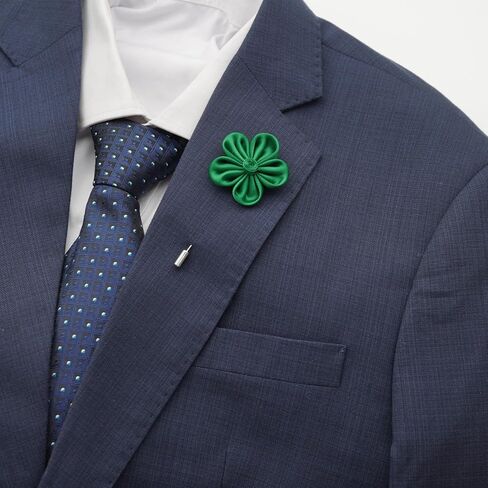 4.5cm Ribbon Fabric Flower buttoniere Suit PIN, Handmade brooch pin Men's Lapel Pin, Groom's Pin, Gift For Father's Day, Anniversary Gift Idea (Brown Mix Cream LIGHT STAR) in Saudi Arabia