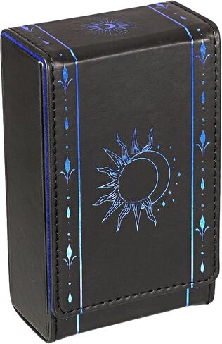 juxyes pu الجلود تارو بطاقة الحماية العلمية ، Sun Moon Pattern Design Discor Deck Corcourced ، حقيبة حقيبة تارو بطاقة التارو للعبور وبطاقات التارو الحجم القياسية تارو تارو in Kuwait