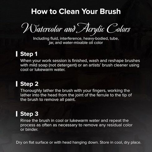 Silver Brush Limited 7107S Lenaissance Script Liner Brush للألوان المائية والزيت ، الحجم 0 ، مقبض قصير in Kuwait