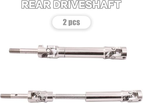 4PCS Front and Rear CVD Drive Shafts U-Joint Stainless Steel RC Driveshaft for 1/10 Traxxas Slash/Stampede/Hoss/Rustler VXL 4X4 4WD RC Car Upgrade Parts in Kuwait