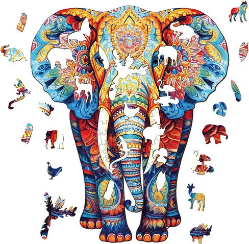 Wooden Puzzles for Adults, 200 Pieces Phoenix Puzzles, Wooden Adult Puzzles, Birthday Puzzles Gifts for Women Men (M-11.4 * 11.3in) in Saudi Arabia