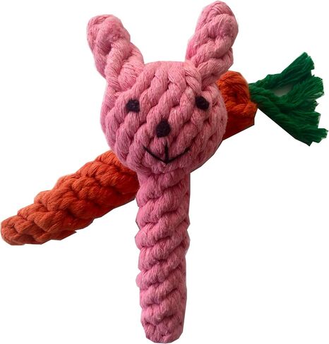 Chewing Rope Carrot and Rabbit Bunny Easter Toy (Egg-Shaped) in Saudi Arabia