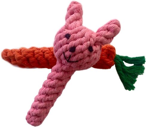 Chewing Rope Carrot and Rabbit Bunny Easter Toy (Egg-Shaped) in Saudi Arabia