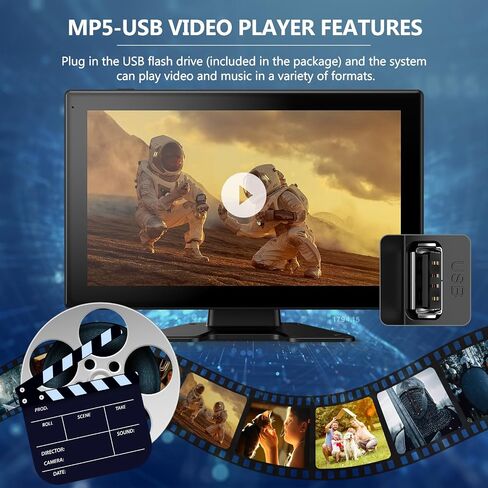 4K RV Backup Camera System 10.36" Quad Split Touchscreen Monitor 4 1080P HD Rear View Cameras DVR Recording Bluetooth Music USB Video Play IP69 Waterproof Night Vision for Trailer RV Truck etc in Saudi Arabia
